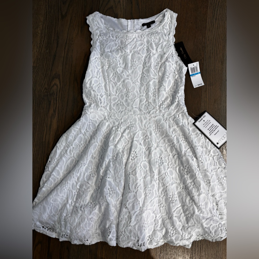 City Studio White Lace Dress